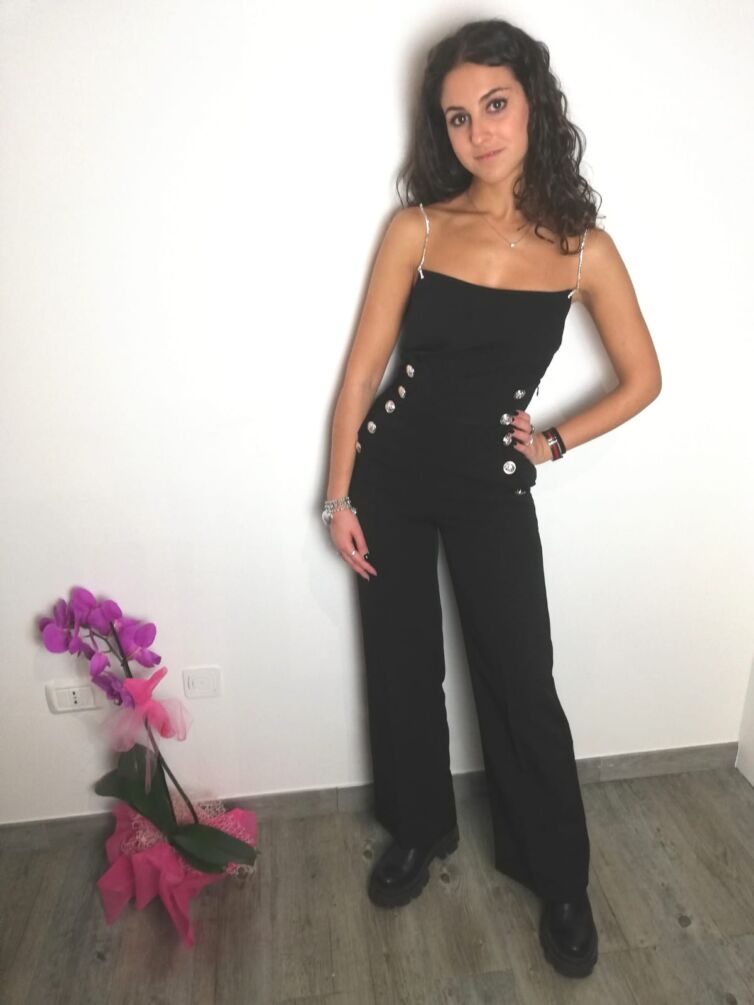 PANTALONE PALAZZO vita alta