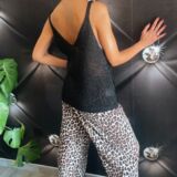 PANTALONE PALAZZO maculato