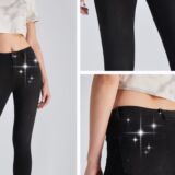 JEANS IN DENIM GLITTER nero