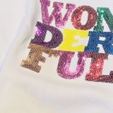 FELPA SCRITTA WONDERFULL paillettes