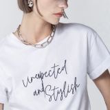 T-SHIRT STYLISH  bianco