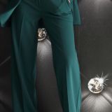 PANTALONE FULL LENGTH FLUIDO verde bottiglia