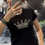 T-SHIRT CORONA IN STRASS