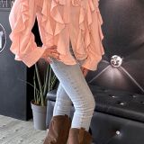 CAMICIA ROUCHES baby pink