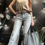 JEANS MEGA BAGGY grigio perla