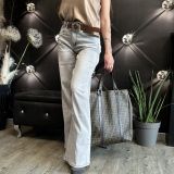 JEANS MEGA BAGGY grigio perla