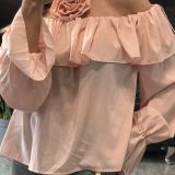 BLUSA FIORE SPALLE NUDE