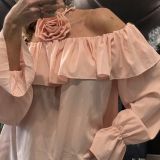 BLUSA FIORE SPALLE NUDE