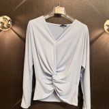 BLUSA CON NODO celeste