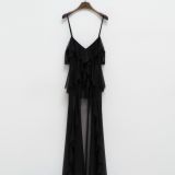 TOP LUNGO LUMINA colore nero