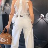 TOP BOHO CHIC bianco