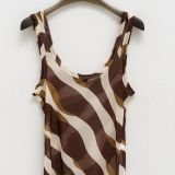 TOP LUMINA IN TULLE stampa onde