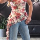 TOP STAMPA FIORI asimmetrico