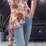 TOP STAMPA FIORI asimmetrico