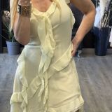 VESTITO BOHO CHIC giallo tenue