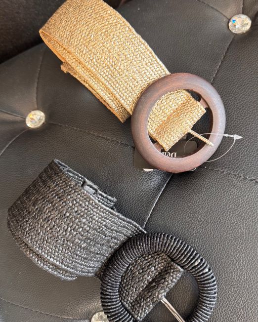 CINTURA IN RAFIA ELASTICIZZATA
