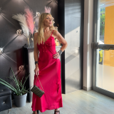ABITO LINGERIE IN RASO rosso