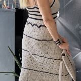 VESTITO IN CROCHET colore nocciola