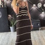 VESTITO IN CROCHET colore cioccolato