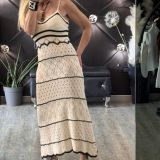 VESTITO IN CROCHET colore panna