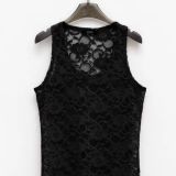 TOP IN PIZZO BY LUMINA colore nero