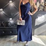 ABITO LINGERIE IN RASO blu