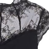 TOP ELEGANZA INSERTI PIZZO nero