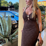 VESTITO LUNGO CONCHIGLIA cioccolato