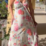 ABITO LUNGO IN CHIFFON BY MY-D  stampa fiori