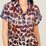 CAMICIA PETALI DI LUCE  stampa multicolore