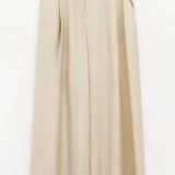 PANTALONE A GAMBA LARGA LUMINA colore burro