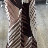 PANTALONE PALAZZO IN RASO stampa palme