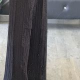 PANTALONE FLUIDO IN PIZZO SANGALLO nero