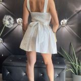VESTITO CORTO SANGALLO bianco
