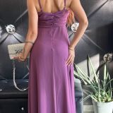 ABITO LUNGO IN CHIFFON BY MY-D colore glicine