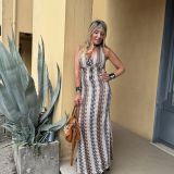 ABITO LUNGO STAMPA MISSONI colore mocha mousse