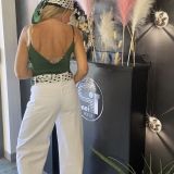 BODY IN LYCRA ELASTICIZZATO verde