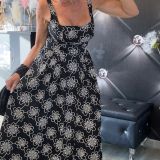 ABITO FLOWERS colore nero