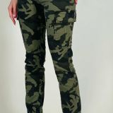 PANTALONE PUSH UP ELASTICIZZATO stampa mimetica