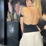 T-SHIRT SCHIENA NUDA nero
