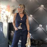 JEANS  DENIM GLAM ELASTICIZZATO blu