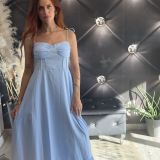 ABITO LUNGO DUBAI celeste