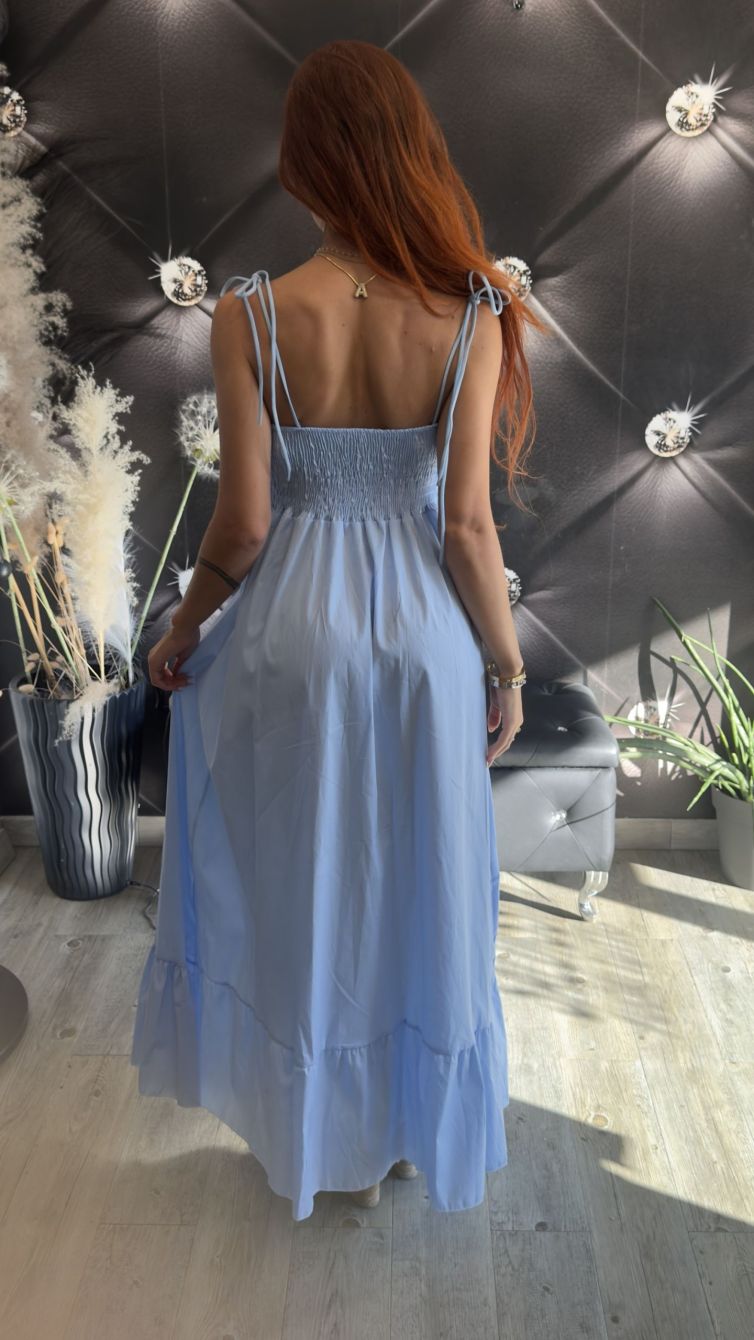 ABITO LUNGO DUBAI celeste