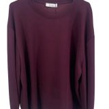 FELPA GOLDEN TWIST colore borgogna