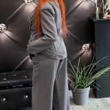 BLAZER POWER — ELEGANZA E CARISMA grigio