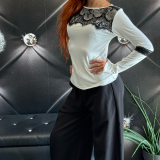 PANTALONE JOGGER CON COULISSE BY MY-D nero