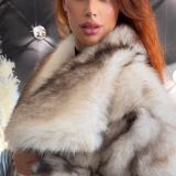 ECOFUR  LINCE GLAM   colore latte