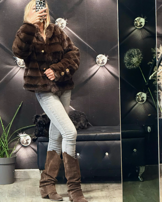 ECO VISONE SOFT GLAM marrone