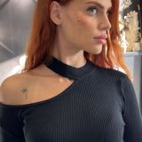 VESTITO CUTOUT IN MAGLIA nero