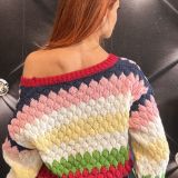 CARDIGAN MULTICOLORE IN VISCOSA SOFT – EFFETTO COCCOLA
